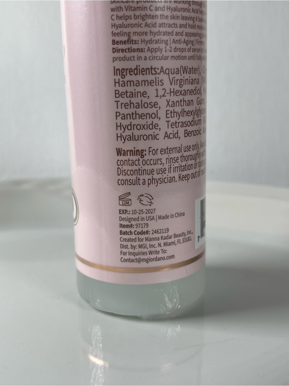 New Sealed Manna Kadar Vitamin C Hyaluronic Acid Night Serum - Picture 4 of 7